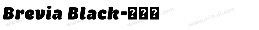 Brevia Black字体转换